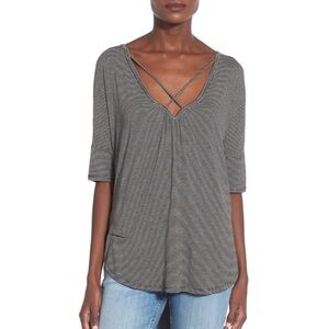 NWT | Lush | Cross Front Oversize Tee | XS